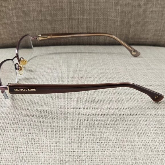 Michael Kors Women Eyeglasses Frame Half Rim Glasses Purple Tone MK312 210 Frame - Picture 8 of 12